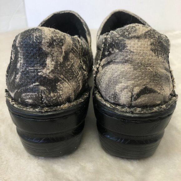 Børn B.O.C. Women's Slip On Comfort Black/Light Grey Fabric Clog Shoes Size 6 - Picture 4 of 14